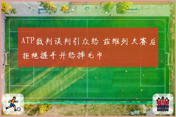 ATP裁判误判引众怒 兹维列夫赛后拒绝握手并怒摔毛巾